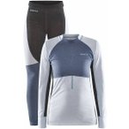 CRAFT Damen Unterwäsche Set CORE WOOL MIX SET W, Größe L in Blau
