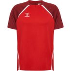 HUMMEL Herren Shirt hmlLEAD 2.0 JERSEY S/S, Größe XL in Rot