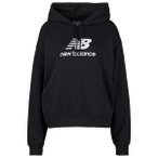 New Balance - Women's Sport Essentials French Terry Logo - Hoodie Gr XS schwarz