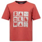 Salewa - Kid's Graphic T-Shirt - T-Shirt Gr 164 rot
