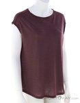 Fjällräven High Coast Cool Damen T-Shirt-Dunkel-Rot-S