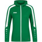 JAKO Damen Kapuzensweat Kapuzenjacke Power, Größe 34 in Grün