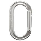Black Diamond - Oval Keylock Carabiner - Schnappkarabiner grau