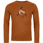 ORTOVOX Herren Shirt 185 MERINO MTN CUTOUT LS M, Größe L in Braun