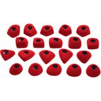 Ocun Footholds Trittset  Klettergriffe rot Größe One Size Training & Fitness
