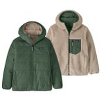 Patagonia - Boy's Reversible Ready Freddy Hoody - Winterjacke Gr M oliv