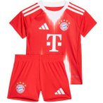 ADIDAS Kinder Fananzug FC Bayern München 25/26 Mini-Heim, Größe 74 in Rot