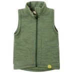 Engel - Kid's Weste - Merinoweste Gr 140 oliv/grün
