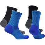 NORFOLK Wandersocken Merinowolle & Coolmax Blasenfrei Hiking Socken, Ibex 2pk, G