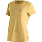 Maier Sports Wilma Print  Damen  T-Shirts beige Größe XL Trekking  Elastisch