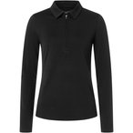 Super.Natural Lux Zip Polo  Damen  Longsleeves Merino schwarz Größe XS Trekkin