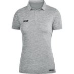 JAKO Damen Polo Premium Basics, Größe 34 in Grau