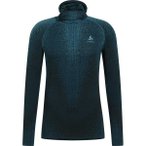 ODLO Herren Unterhemd BL TOP facemask l/s BLACKCOMB, Größe XXL in Blau