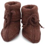 Engel - Baby-Schühchen mit Bändel - Hüttenschuhe 50/56 braun