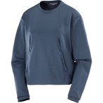 Salomon Motomesh Crewneck  Damen  Pullover blau Größe M Trekking  Atmungsaktiv