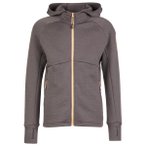 Stoic - Kid's MerinoFleece240 StorforsSt. Zip Hoody - Merinohoodie Gr 128 grau