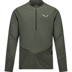 Salewa Pedroc Dry Wind Half Zip  Herren  Longsleeves oliv Größe XXL Trekking  