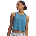 Under Armour Tech Sport Mesh Crop Damen Tanktop ( Blau M Größe,)