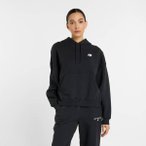 NEW BALANCE Damen Kapuzensweat Reimagined Fleece, Größe XS in Schwarz