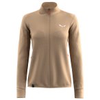 Salewa - Women's Puez Waffle Hybrid PL Jacket - Fleecejacke Gr 38 beige/braun