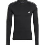 ADIDAS Herren Shirt Techfit 3-Streifen Training, Größe XL in Schwarz