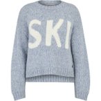 KRIMSON KLOVER Damen Pullover Ski Sweater, Größe XS in Silber