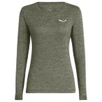 Salewa - Women's Puez Melange Dry L/S Tee - Funktionsshirt Gr 42 oliv