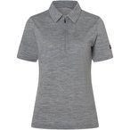 Super.Natural Zip Polo  Damen  T-Shirts grau Größe XL Trekking  Hautfreundlich