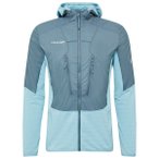 Mammut - Aenergy ML Hybrid Hooded Jacket - Fleecejacke Gr S türkis/blau