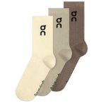 On - Logo Sock High 3-Pack - Multifunktionssocken 35-38,5 beige