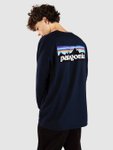 Patagonia P-6 Logo Responsibili Longsleeve new navy Gr. S