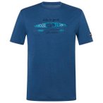 super.natural - River Pleasure Tee - Merinoshirt Gr L blau