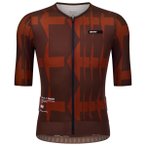 Santini - Mads Pedersen Momentum Series S/S Jersey - Radtrikot Gr XS braun/rot