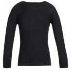 Icebreaker - Kids 200 Oasis L/S Crewe - Merinounterwäsche Gr 110 schwarz