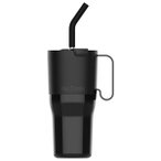 Klean Kanteen - Rise Tumbler Flip Straw - Isolierbecher Gr 1064 ml grau/schwarz