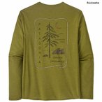 Patagonia L/S Cap Cool Daily Graphic Shirt Lands Langarmshirt, XL, clean climb r