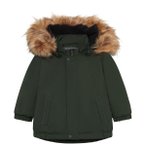 Color Kids - Baby Boy's Parka with Fake Fur - Winterjacke Gr 80 oliv