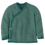 disana - Kid's Melange-Jacke - Merinojacke Gr 62/68 türkis