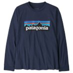 Patagonia - Kid's L/S P-6 Logo T-Shirt - Pullover Gr M blau