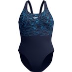 Speedo HyperBoom Muscleback Damen Badeanzug ( Blau 34 Größe,)
