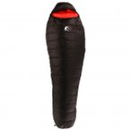 Alvivo - Ibex 300 - Daunenschlafsack Gr 225 cm Zip: Left Schwarz/Rot