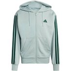 ADIDAS Herren Kapuzensweat Essentials 3-Streifen French Terry, Größe L in Silb