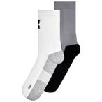 On - Trail Sock High 2P - Laufsocken 39-42,5 weiß/grau