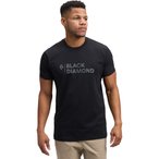 Black Diamond Mini Stacked  Herren  T-Shirts schwarz Größe XL Lifestyle  Hautf