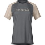 Norrona Fjørå Equaliser Lightweight  Damen  T-Shirts grau Größe L Mountainbi