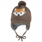 maximo - Mini Boy-Mütze Ausgenäht - Mütze Gr 43-45 cm braun