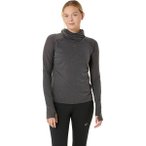ASICS Damen T-Shirt METARUN WINTER LS HOODIE, Größe M in Grau