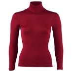 Engel - Women's Damen-Rolli L/S - Seidenunterwäsche Gr 46/48 rot