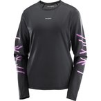 Salomon SHKout Core GFX  Damen  Longsleeves schwarz Größe XL Trekking  Atmungs
