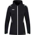 JAKO Damen Trainingsjacke Challenge mit Kapuze, Größe 34 in Schwarz